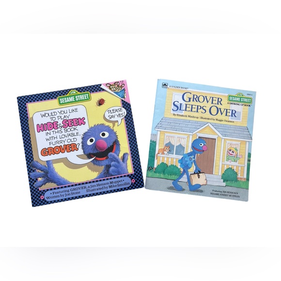 Sesame Street Other - Sesame Street  Grover Hide & Seek and Grover Sleeps Over Book